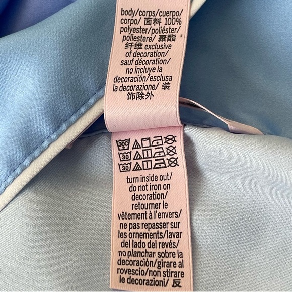 New! Victoria's Secret Satin Blue Ombre Pajama Set Size XXL nwot 47505 - Picture 16 of 16